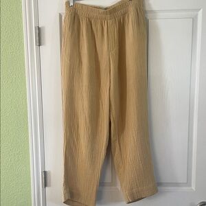Madewell Fair Trade Waffle Textured Pants L